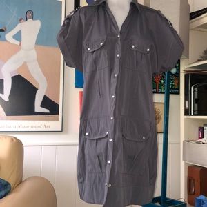 TREND 🚨Nylon Utility Dress Stitched with Nylon